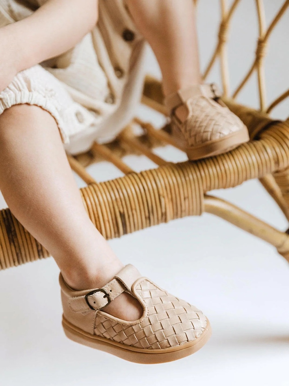 Consciously Baby Woven T-Bar Shoe